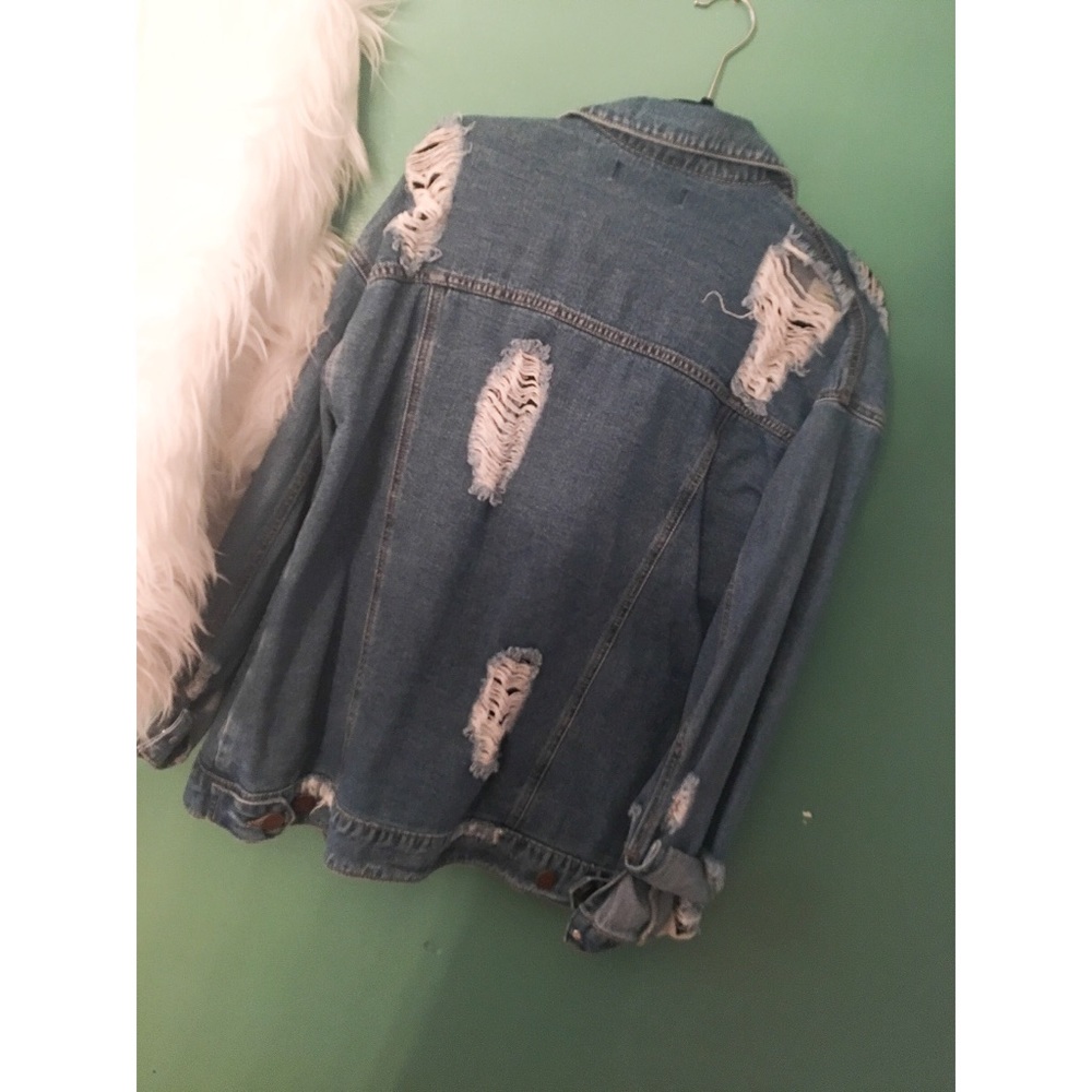 Oversized Distressed Jacket - Picture 2 of 2